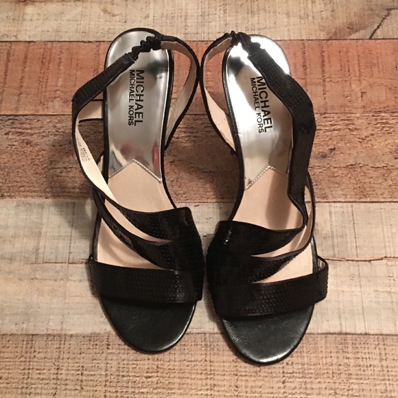 MICHAEL Michael Kors Shoes - Michael Kors Black Sling Back Heels